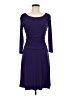 En Focus Solid Purple Cocktail Dress Size 6 - photo 1