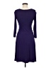 En Focus Solid Purple Cocktail Dress Size 6 - photo 2