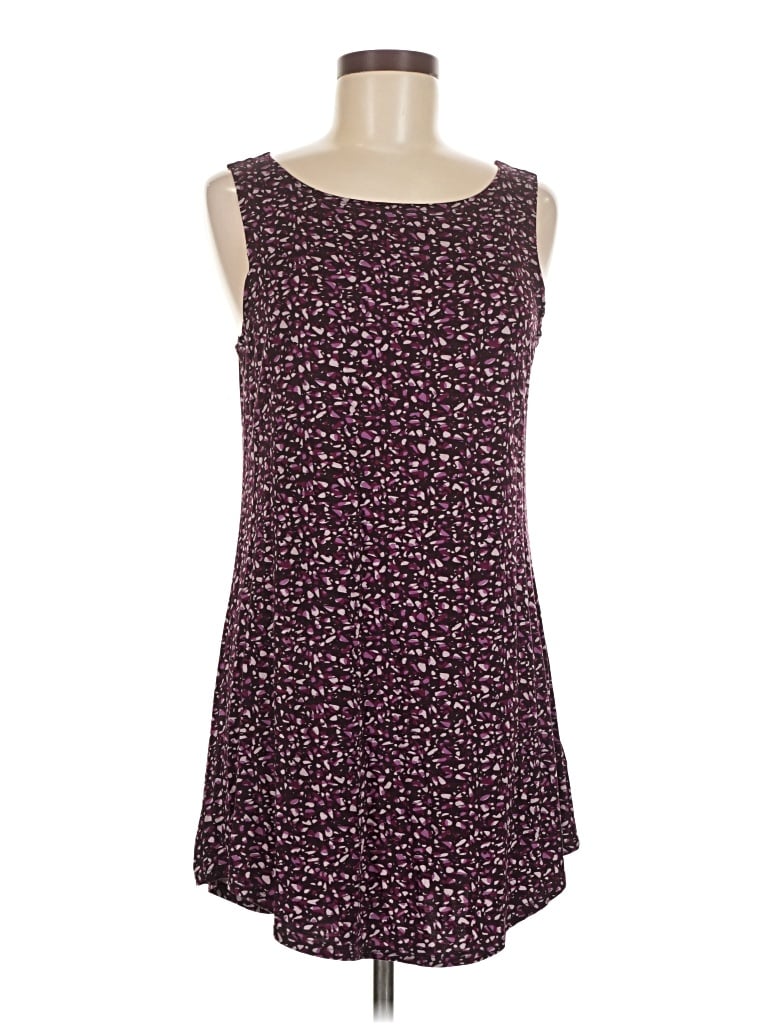 Pre-owned Logo Layers Tank Top Purple Square Neckline Tops