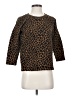 Hi-Line Animal Print Brown Pullover Sweater Size XS - photo 1