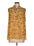 Max Studio 100% Polyester Gold Sleeveless Blouse Size M - photo 1
