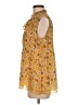 Max Studio 100% Polyester Gold Sleeveless Blouse Size M - photo 5