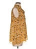 Max Studio 100% Polyester Gold Sleeveless Blouse Size M - photo 4