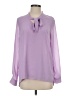Acevog 100% Polyester Purple Long Sleeve Blouse Size S - photo 1