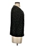 Ann Taylor LOFT 100% Cotton Polka Dots Black Pullover Sweater Size S - photo 4