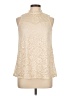 AB Studio Ivory Sleeveless Blouse Size L - photo 1