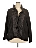 WD.NY 100% Polyester Brown Long Sleeve Blouse Size 3X - photo 1