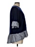 Pleione Blue 3/4 Sleeve Blouse Size L - photo 4