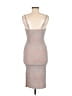 Almost Famous Metallic Silver Cocktail Dress Size M - photo 2