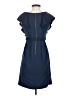 H&M 100% Polyester Solid Blue Cocktail Dress Size 4 - photo 2