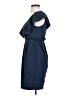 H&M 100% Polyester Solid Blue Cocktail Dress Size 4 - photo 5