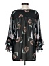 CAbi 100% Polyester Black 3/4 Sleeve Blouse Size S - photo 2