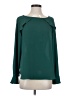 Ann Taylor LOFT 100% Polyester Green Long Sleeve Blouse Size S - photo 1