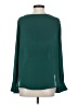 Ann Taylor LOFT 100% Polyester Green Long Sleeve Blouse Size S - photo 2