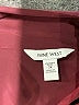 Nine West 100% Polyester Solid Burgundy Long Sleeve Blouse Size 1X - photo 7