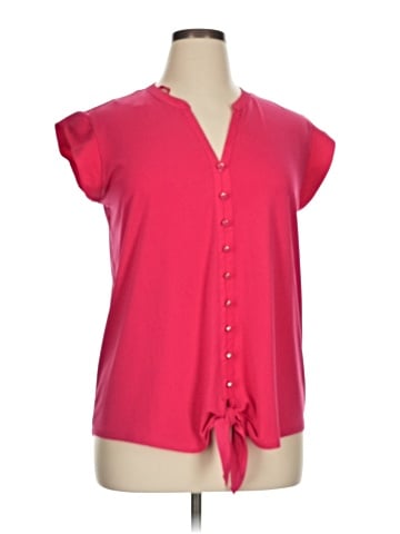 Roz & Ali Short Sleeve Blouse (view 1)