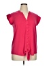 Roz & Ali Pink Short Sleeve Blouse Size XL - photo 1