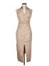 MNG Tan Cocktail Dress Size 6 - photo 1