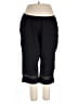 Catherines Solid Black Active Pants Size 1X (petite) - photo 1