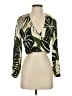 Zara Tropical Green 3/4 Sleeve Blouse Size S - photo 1