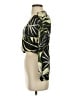 Zara Tropical Green 3/4 Sleeve Blouse Size S - photo 5