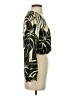 Zara Tropical Green 3/4 Sleeve Blouse Size S - photo 4