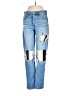 American Eagle Outfitters Graphic Blue Jeans Size 00R - photo 1
