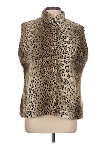 Coldwater Creek Faux Fur Vest (view 1)