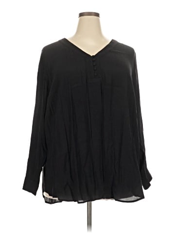 Roz & Ali Long Sleeve Blouse (view 1)