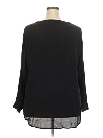 Roz & Ali Long Sleeve Blouse (view 2)