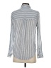 Rails 100% Cotton Stripes Silver Long Sleeve Button-Down Shirt Size S - photo 2