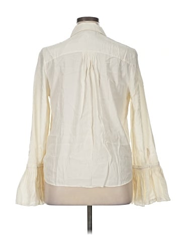FRAME Long Sleeve Silk Top (view 2)