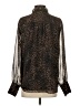 Elie Tahari Animal Print Brown Long Sleeve Blouse Size S - photo 2