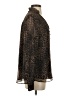 Elie Tahari Animal Print Brown Long Sleeve Blouse Size S - photo 4