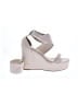 Azalea Wang Ivory Tan Wedges Size 11 - photo 1
