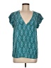 Joie Teal Short Sleeve Blouse Size M - photo 1
