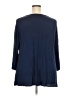 retrology Blue 3/4 Sleeve Top Size 3X - photo 2