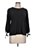 Anama Black 3/4 Sleeve Top Size L - photo 1