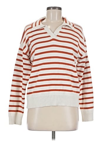 Flat White Pullover Sweater (view 1)