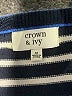 Crown & Ivy 100% Cotton Blue Pullover Sweater Size M - photo 7