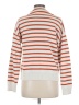 Flat White Stripes White Pullover Sweater Size M - photo 2