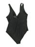 Unbranded Solid Black One Piece Swimsuit Size XXL (estimated) - photo 2