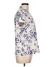 Shein Floral Ivory Short Sleeve Blouse Size L - photo 4