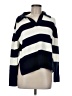 Jessica Simpson 100% Cotton Stripes Blue Pullover Sweater Size M - photo 1
