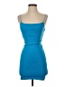 Zara Solid Blue Cocktail Dress Size S - photo 1