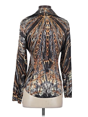 Etcetera Long Sleeve Silk Top (view 2)