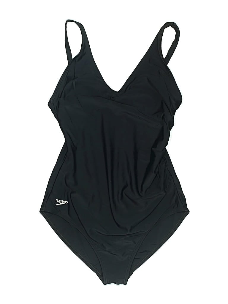 Pre-owned Speedo One Piece Swimsuit In Black