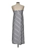 Robert Louis Stripes Silver Casual Dress Size L - photo 2