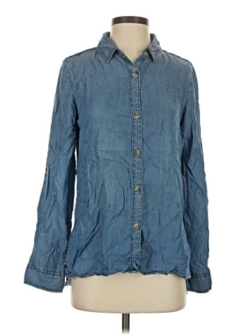 Buttons Long Sleeve Button-Down Shirt (view 1)