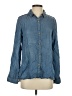 Buttons 100% Lyocell Blue Long Sleeve Button-Down Shirt Size S - photo 1